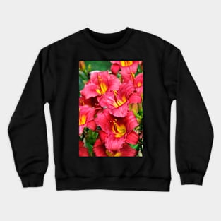 Red Lilies Crewneck Sweatshirt